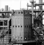 watertower in front of the blast furnaces